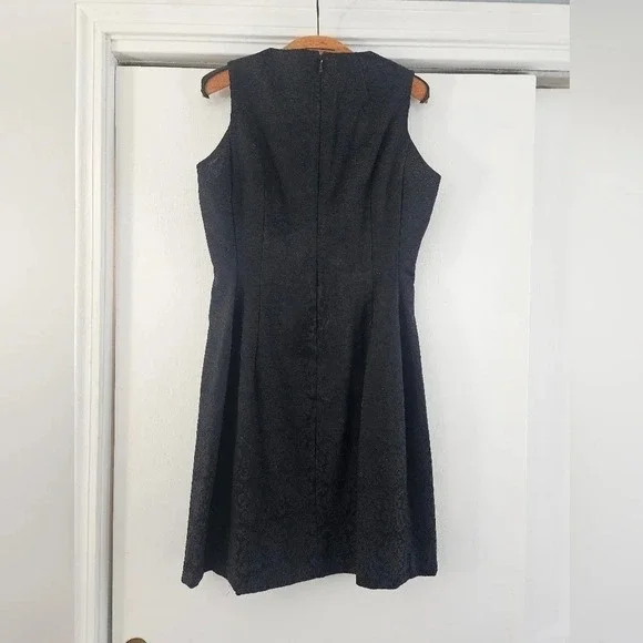 New York & Company Eva Mendes Classic Little Black Sleeveless 4 Aline Dress - Picture 3 of 10